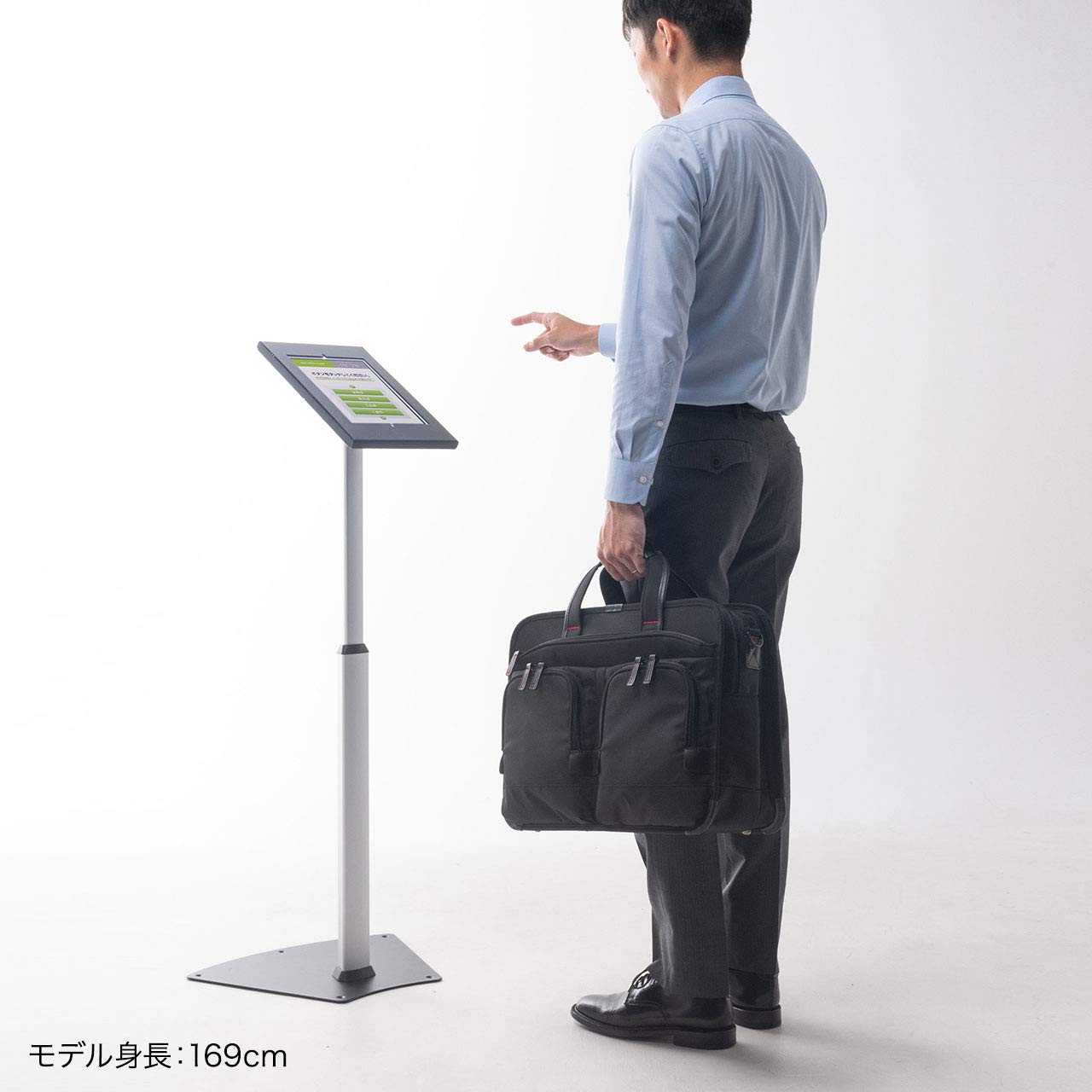サンワタブレットスタンド CR-LASTIP32（鍵付き・高さ調整機能付き） SANWA SUPPLY（サンワサプライ） 高さ可変機能 セキュリティボックス
